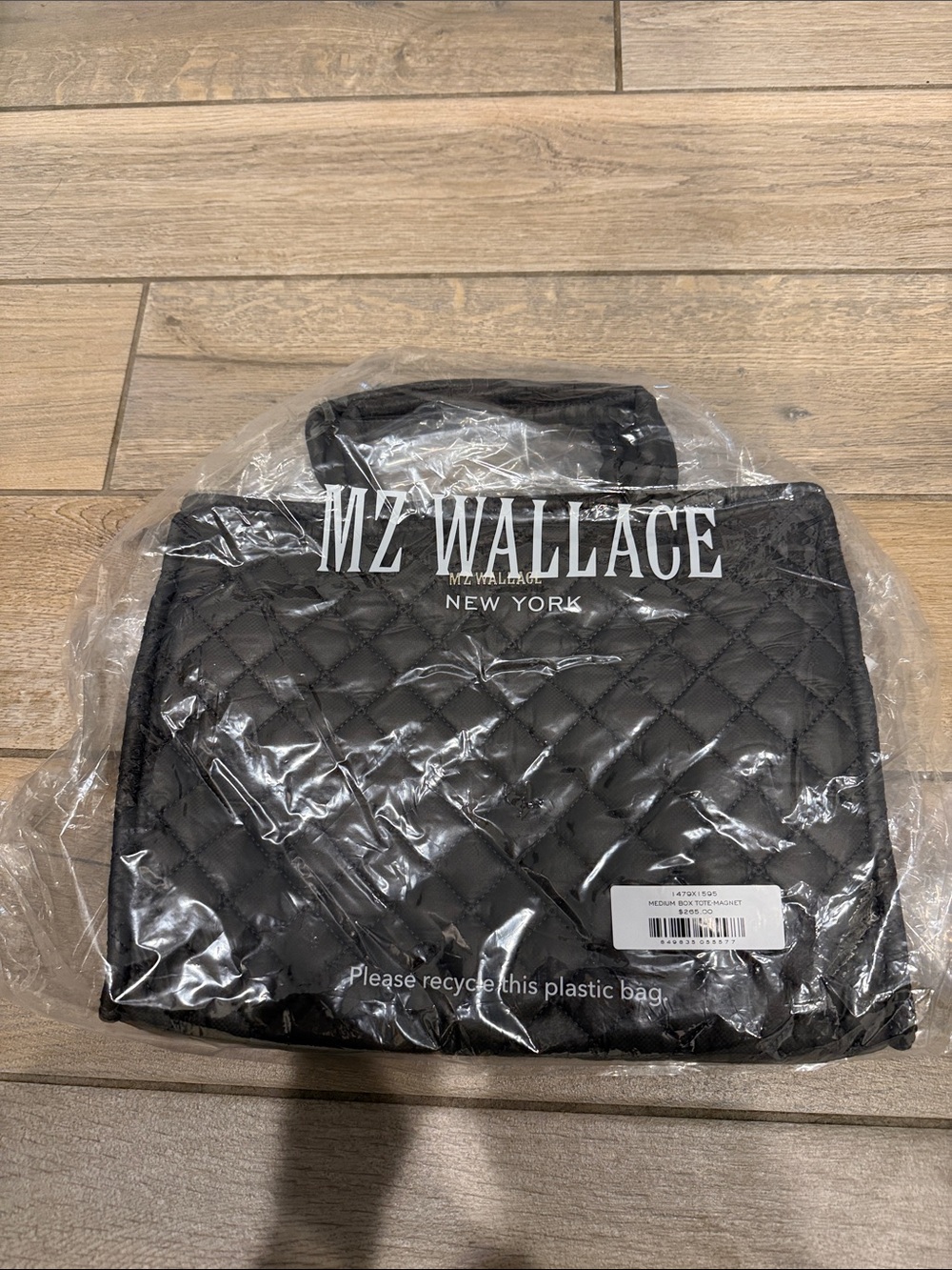 MZ Wallace Black Quilted Toiletry Bag
